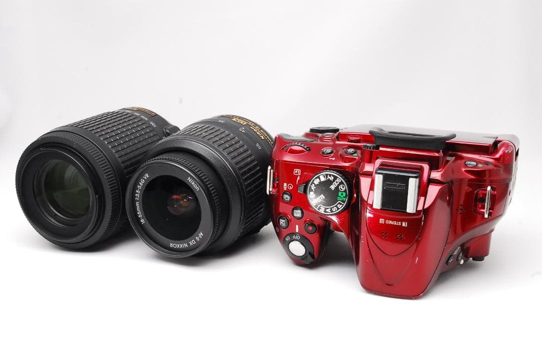 ♥ Nikon D5200 ♥スマホ転送♥希少色レッド♥ニコン♥