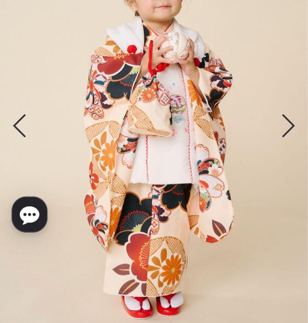 七五三 3才 被布セット 桜に七宝