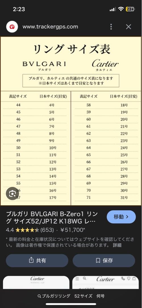 BVLGARI（ブルガリ）セーブザチルドレン チャリティ 52リング 925