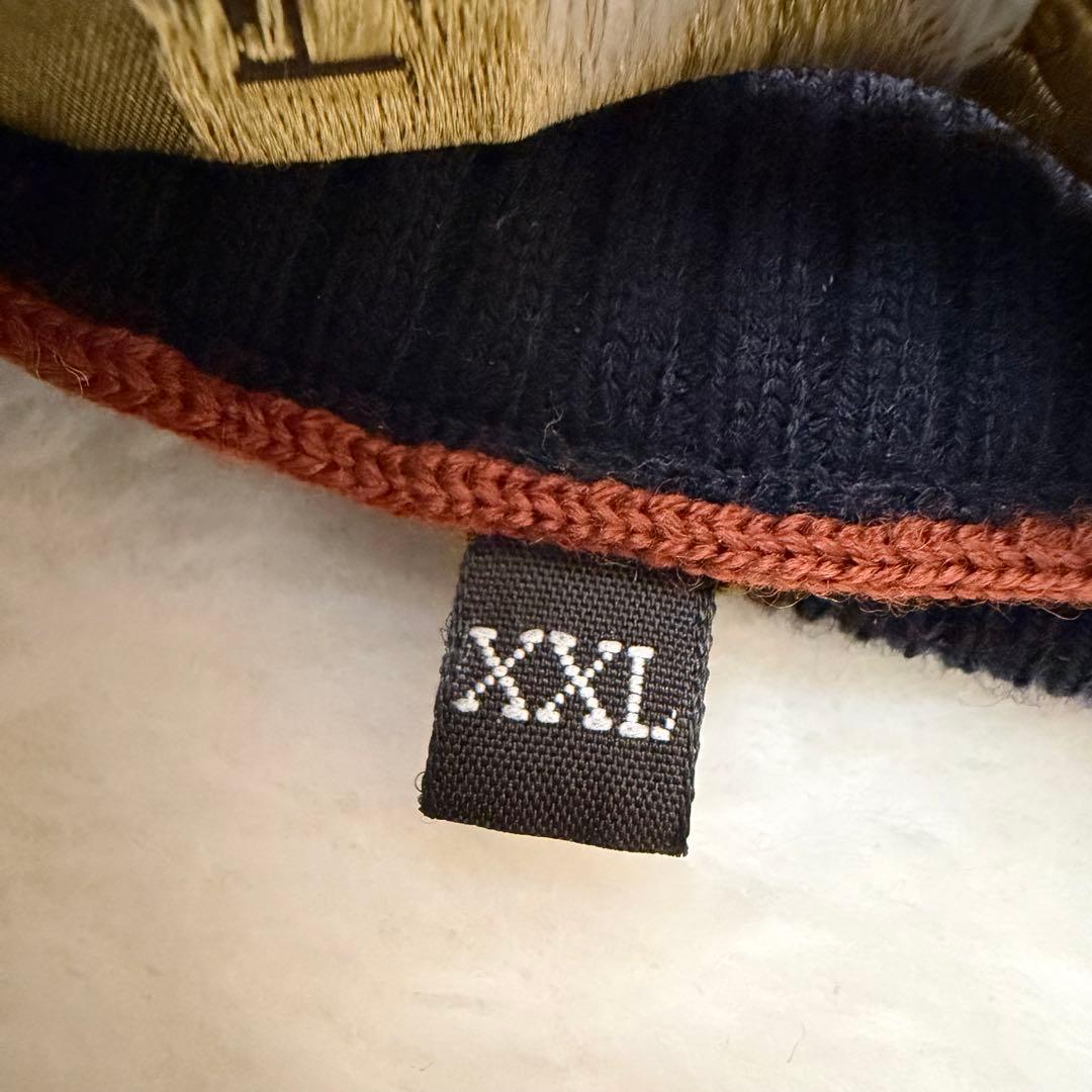 希少サイズ　ロロピアーナ バージンウール ニット ネイビー イタリア製　XXL