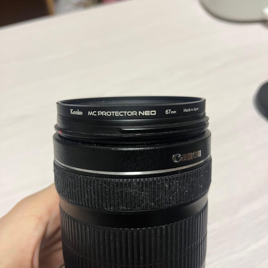 Canon EF-S 18-135mm ズームレンズ　プロテクター付き