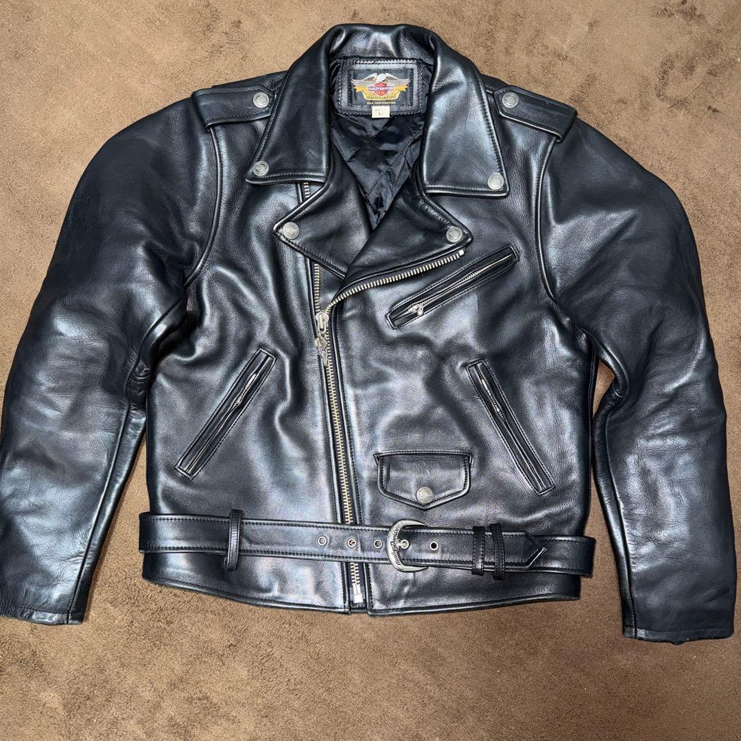 ハーレーダビッドソン　革ジャン　Lサイズ