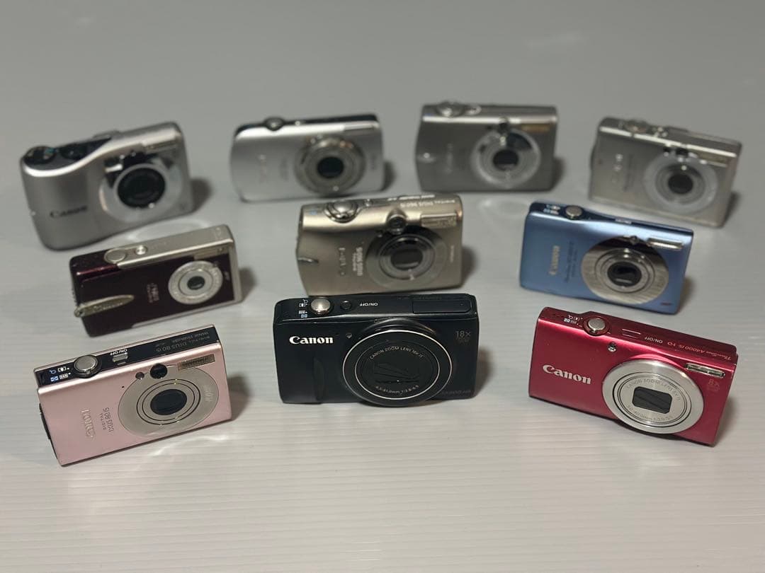 (Canon) 10台 デジカメラ まとめ【動作未確認ジャンク扱】①