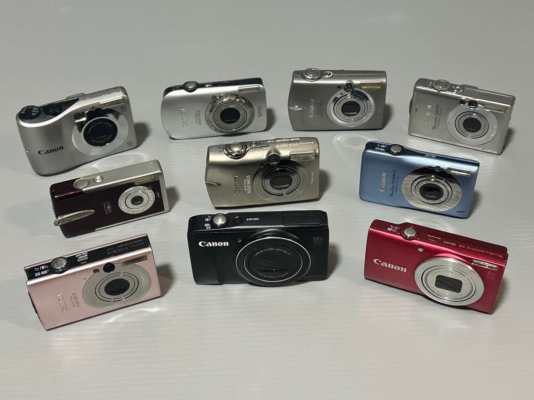 (Canon) 10台 デジカメラ まとめ【動作未確認ジャンク扱】①