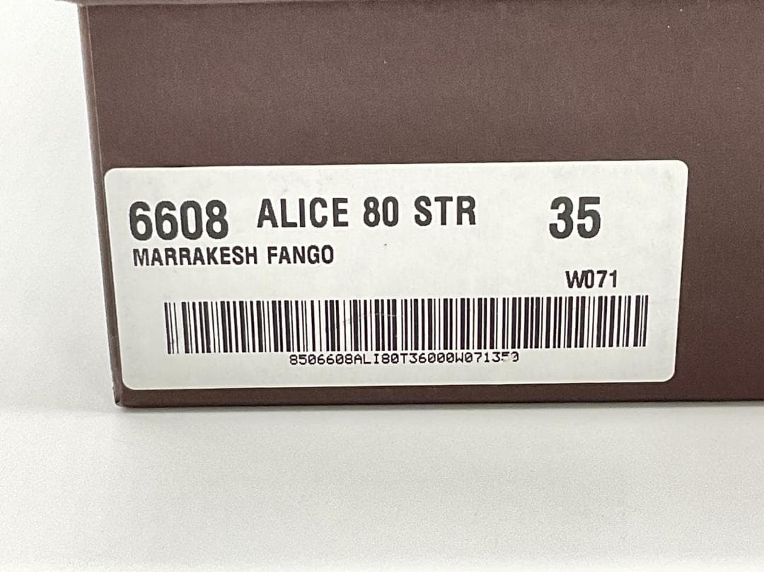 【新品】PELLICO レザーヒールサンダル ブラウン 35