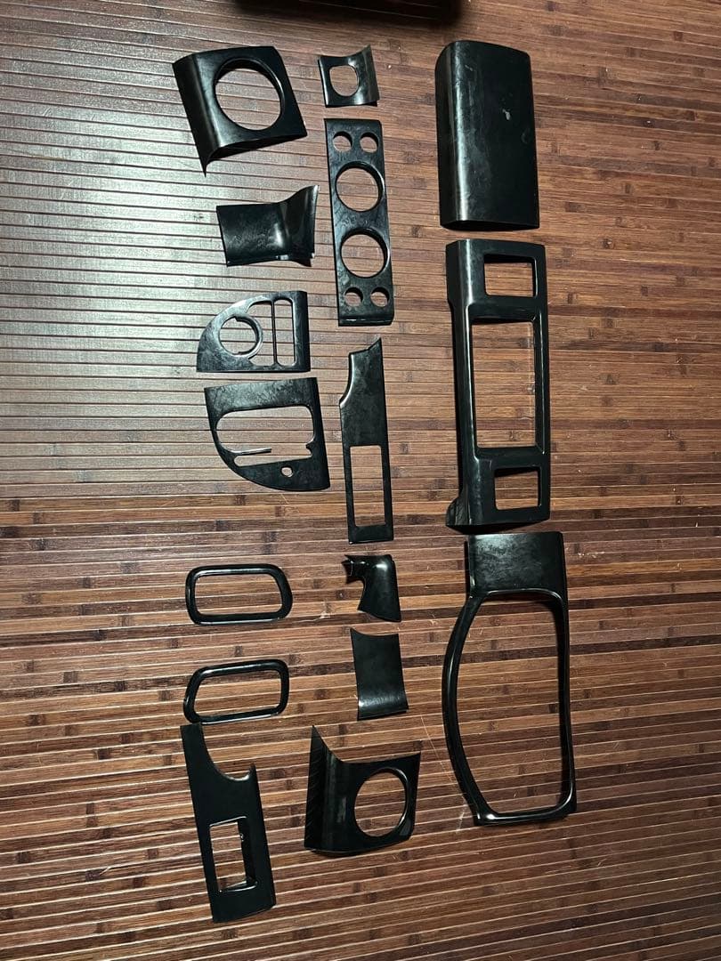 マリオンエブリィ 64 インパネ　センターテーブルセット 16点　黒木目