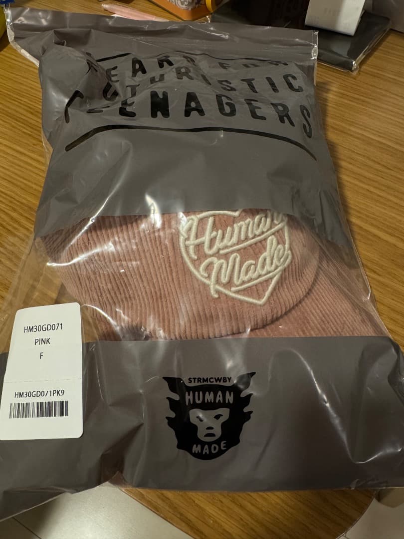 帽子 HUMAN MADE 6Panel Corduroy Cap Pink