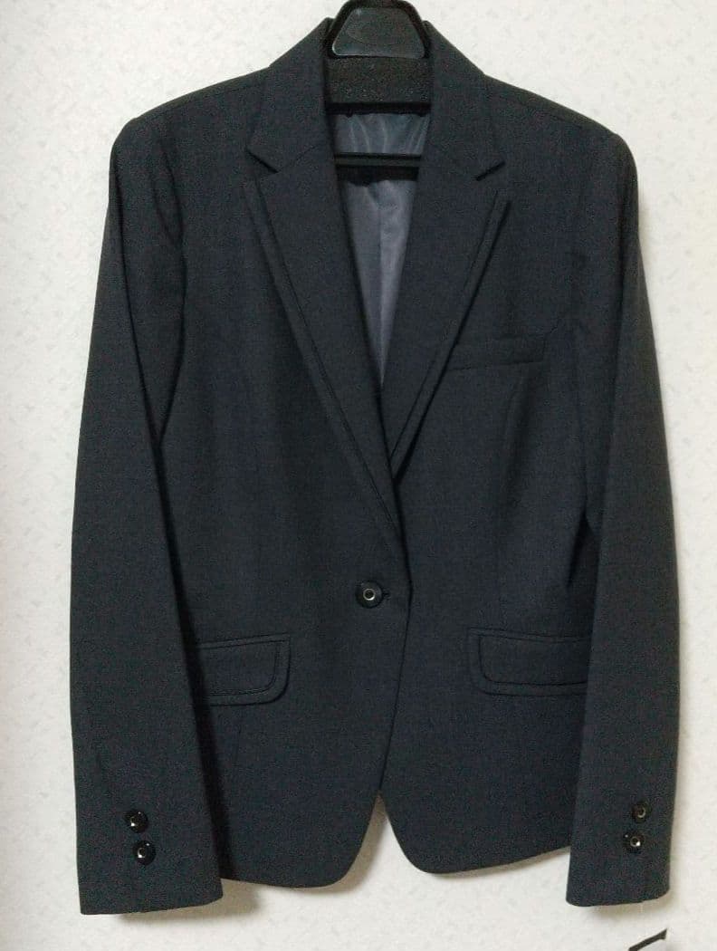 ボンマックス 事務服 ジャケット パンツスーツ上下セット グレイ 13号15号