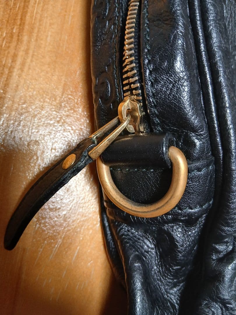 最終価格です！ GUCCIビジネスバッグ　ブラック　シマ　GG柄