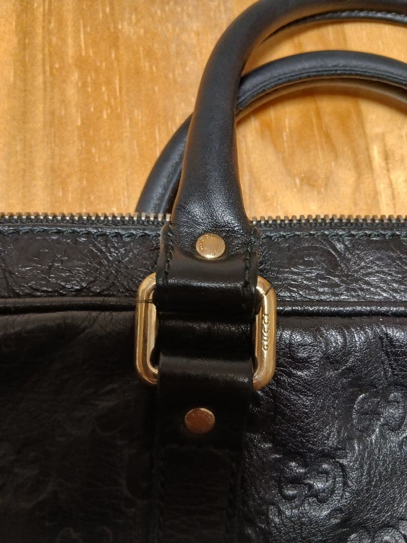 最終価格です！ GUCCIビジネスバッグ　ブラック　シマ　GG柄