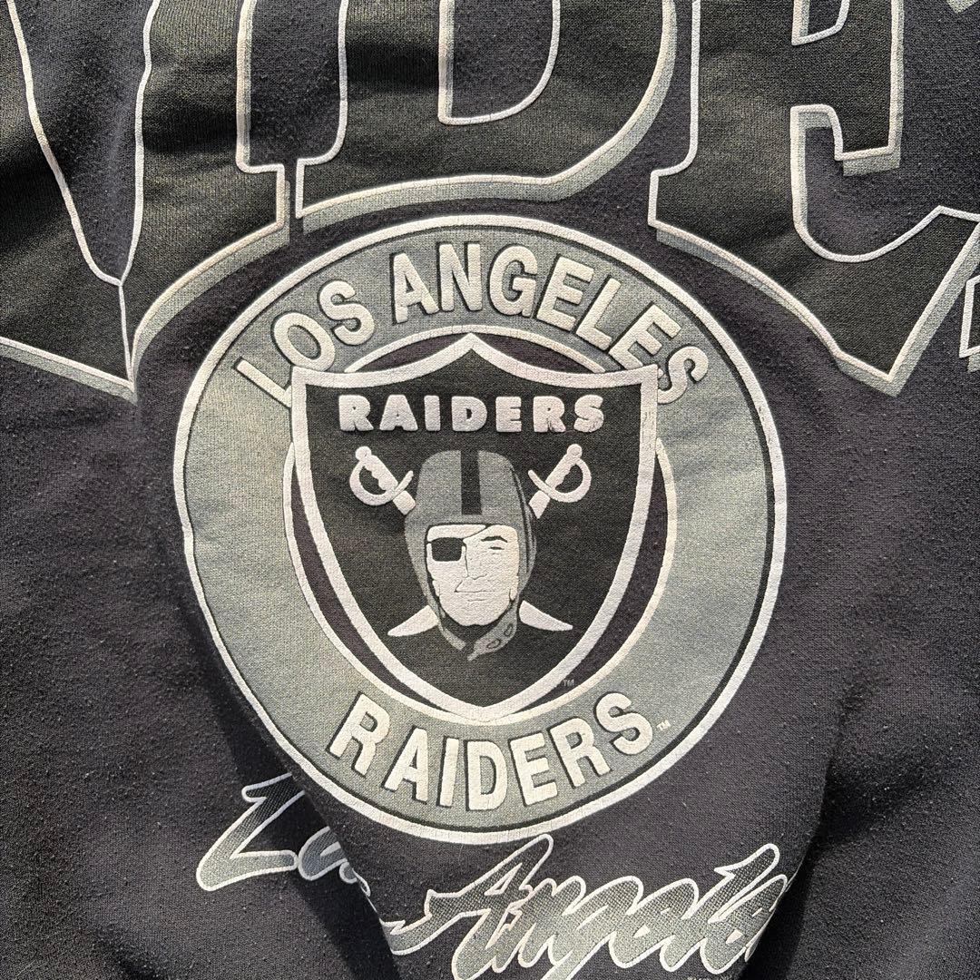 90s RAIDERS スウェット ロサンゼルス期 レイダース 袖プリ