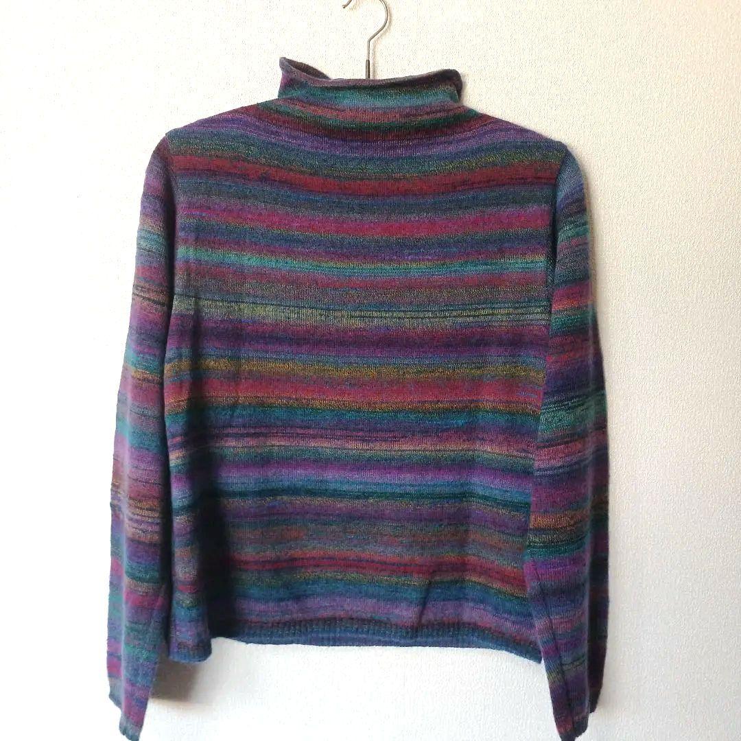 佐藤繊維　iines 新品タグ付き　マルチカラーニットセーター サイズM