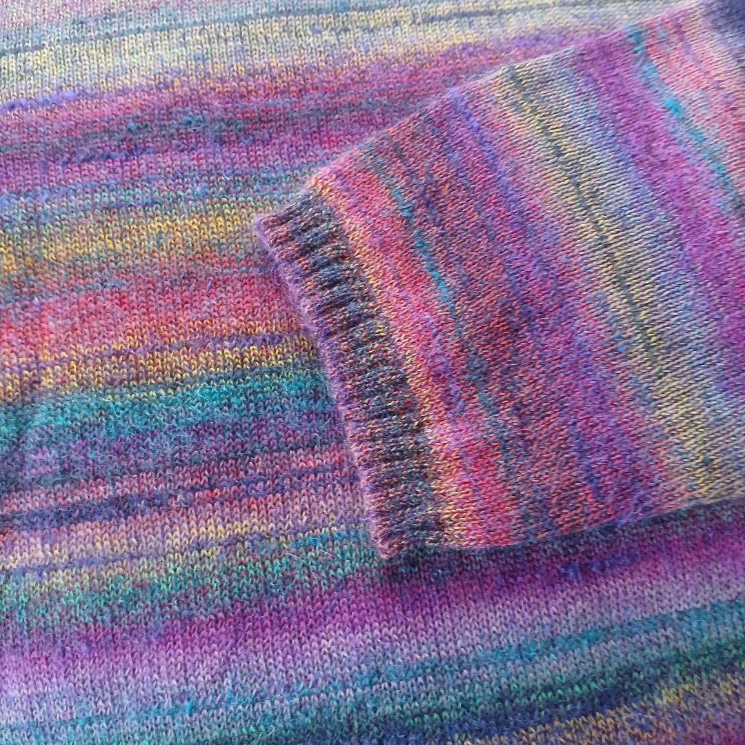 佐藤繊維　iines 新品タグ付き　マルチカラーニットセーター サイズM