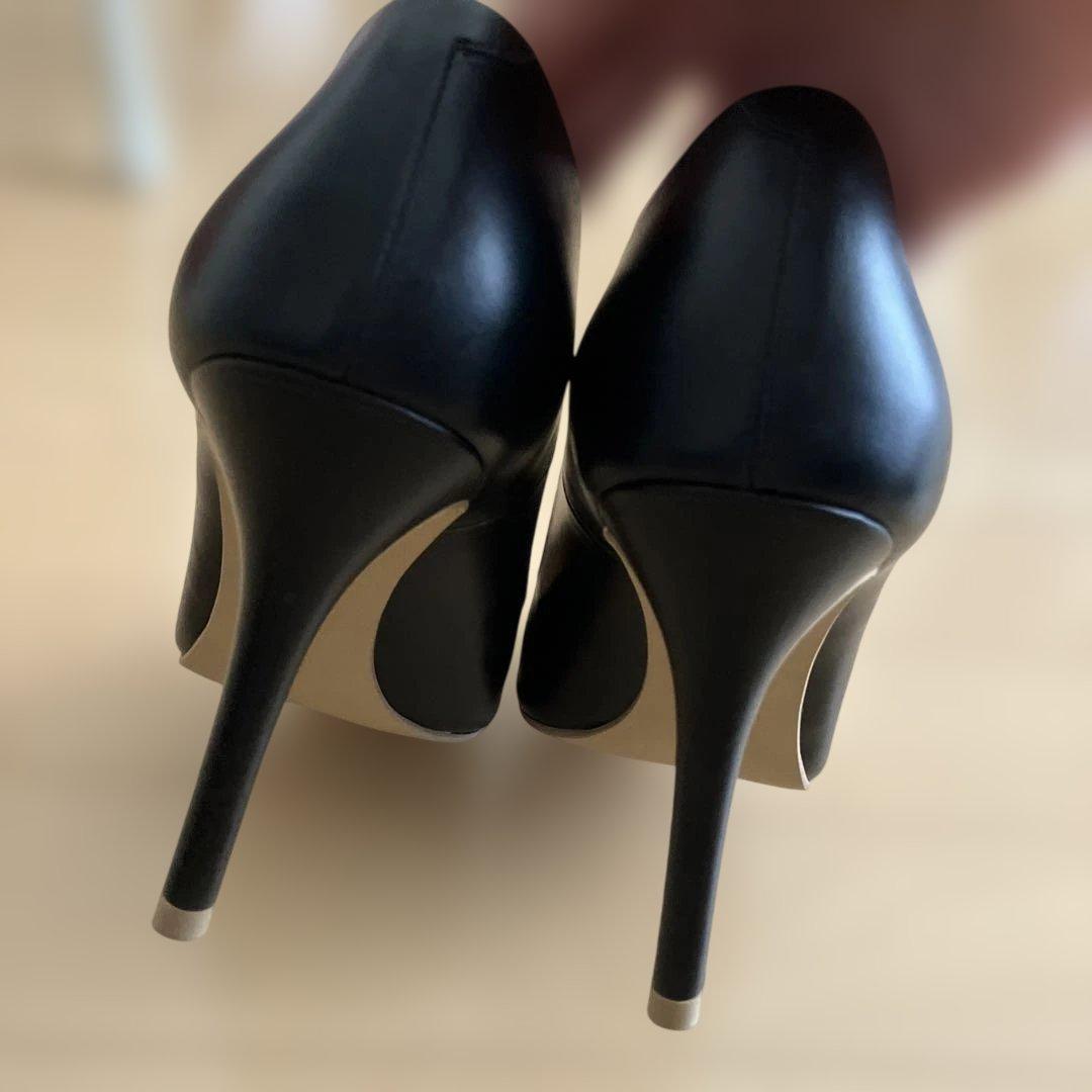 DIANA ブラック ポインテッドトゥ ハイヒール