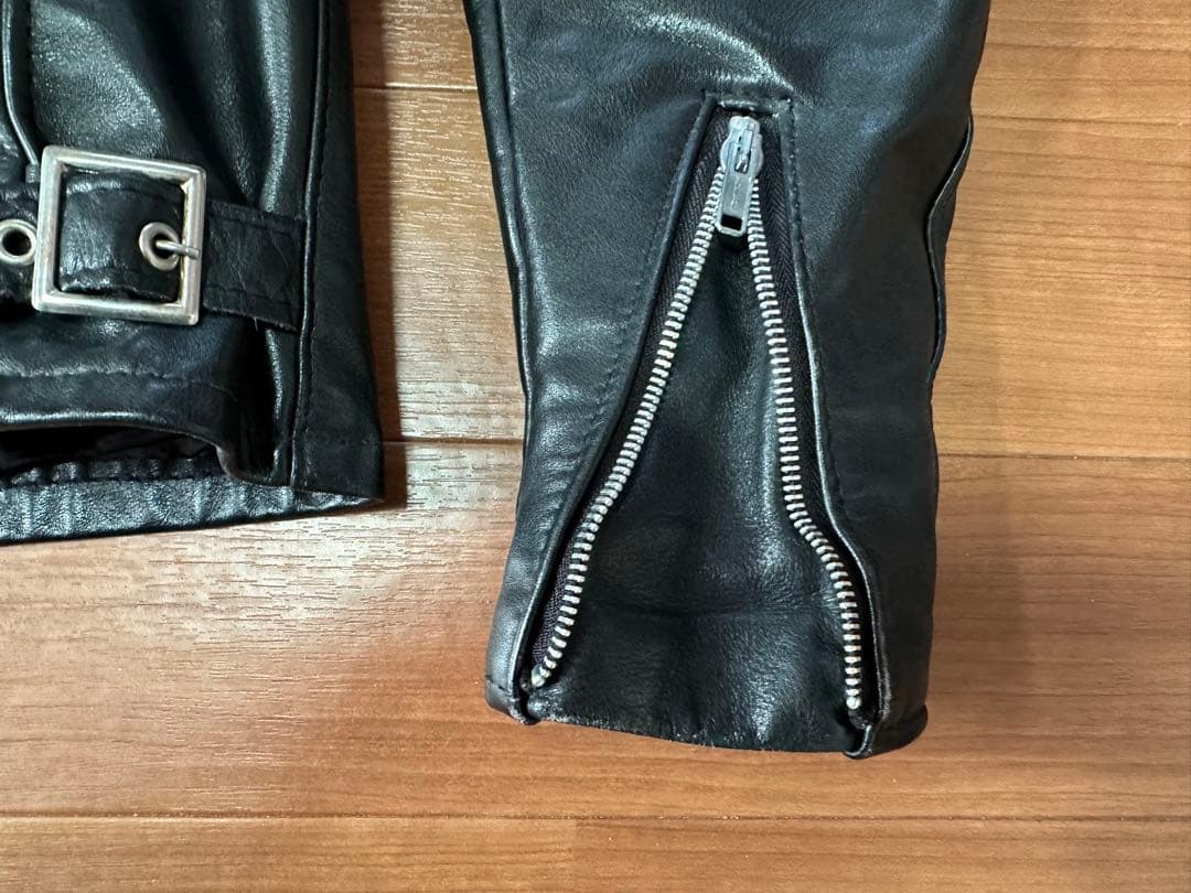 schott ショット裏地ボア付きシングルライダース 141オイルドカウレザー