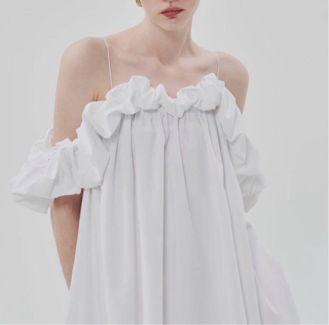⭐︎お値下げ中⭐︎【THE TOE】フリル ホワイト 白 ワンピース ドレス