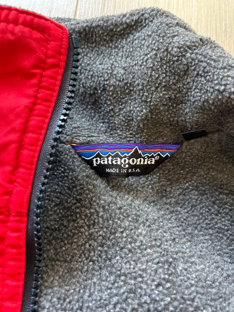 【米国製】80s patagonia シェルドシンチラベスト XS パタゴニア