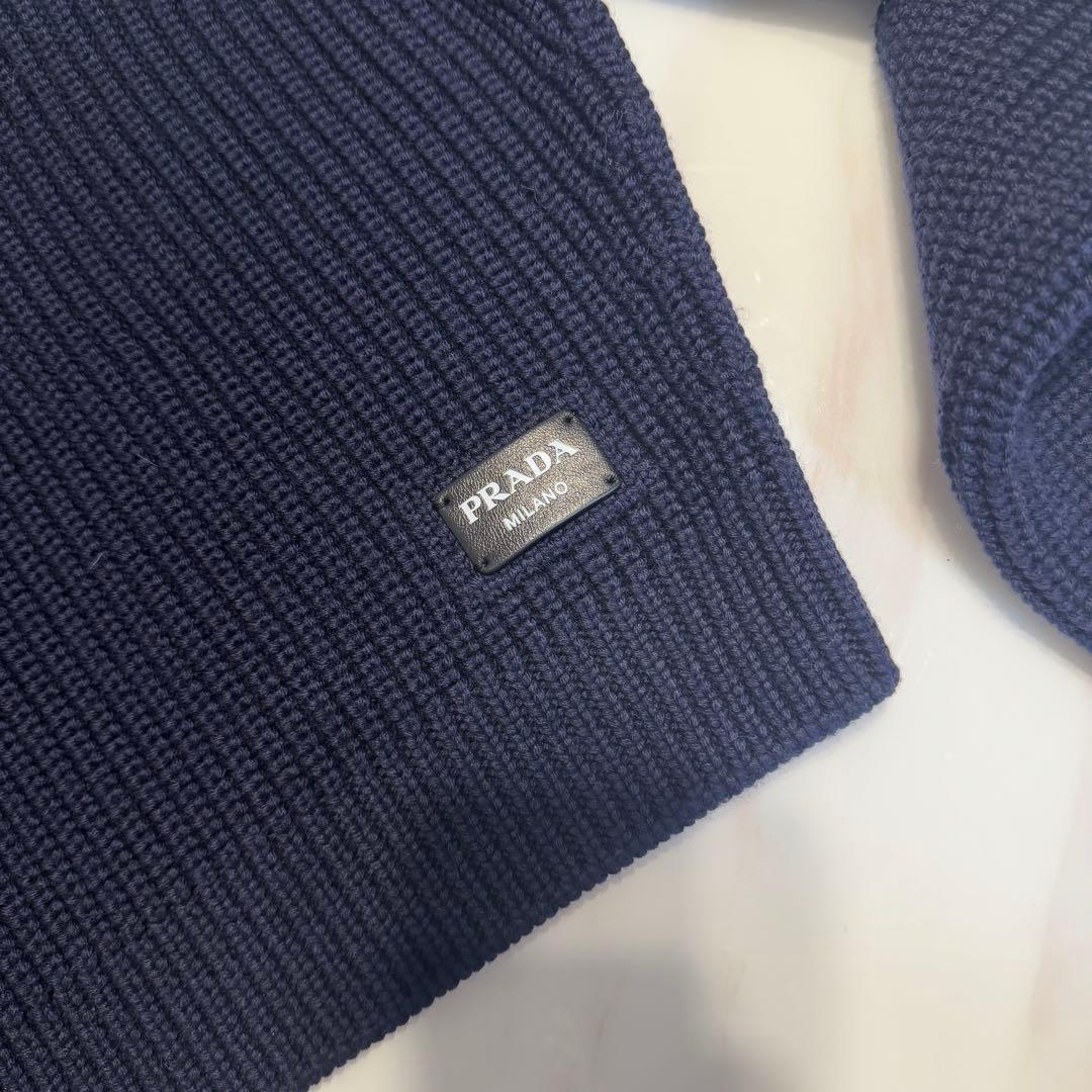 PRADA ネイビー ハイネックセーター