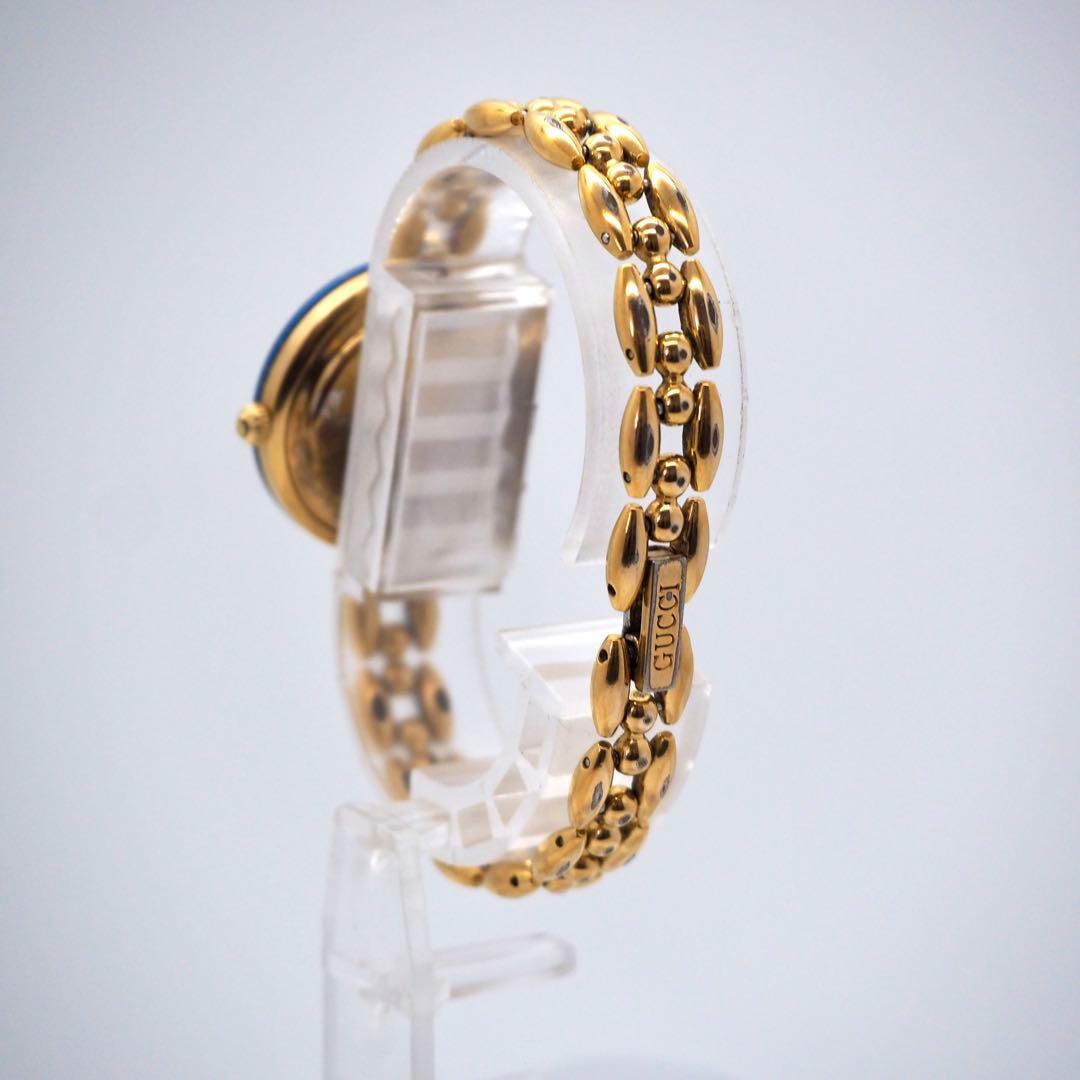 321 GUCCI レディース 時計 チェンジベゼル ゴールド ブルー　希少