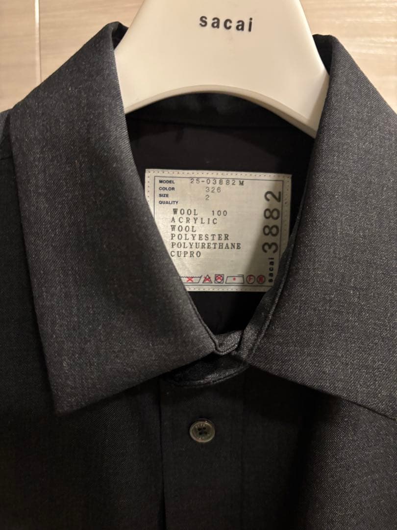 トップス sacai Suiting Shirt