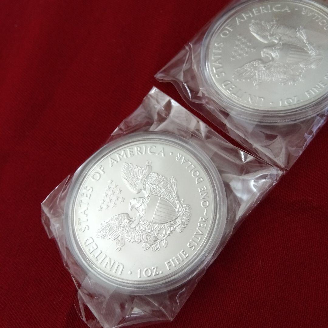 2020年 アメリカンイーグル 銀貨1オンス 2枚セット