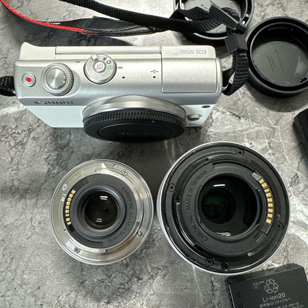 Canon キャノン EOS M100 ホワイト 箱無し　美品