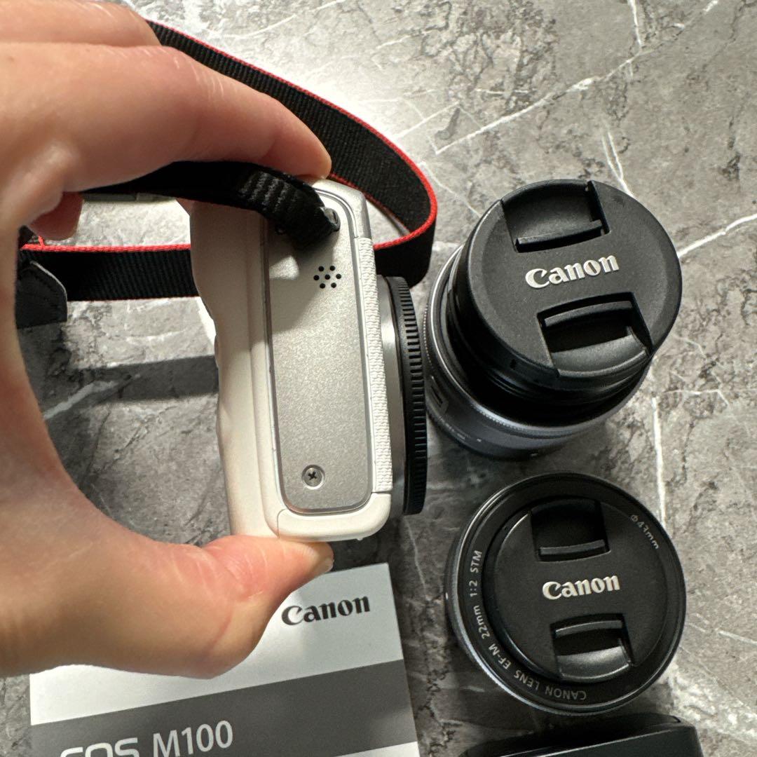 Canon キャノン EOS M100 ホワイト 箱無し　美品