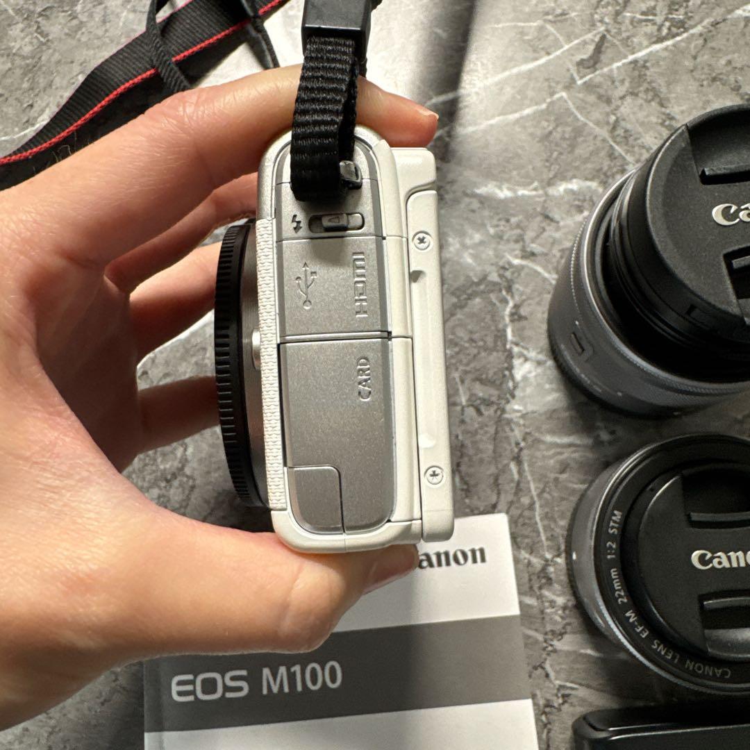 Canon キャノン EOS M100 ホワイト 箱無し　美品