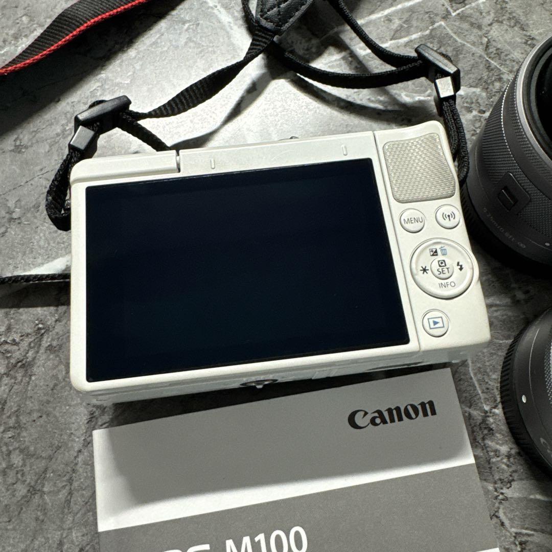 Canon キャノン EOS M100 ホワイト 箱無し　美品