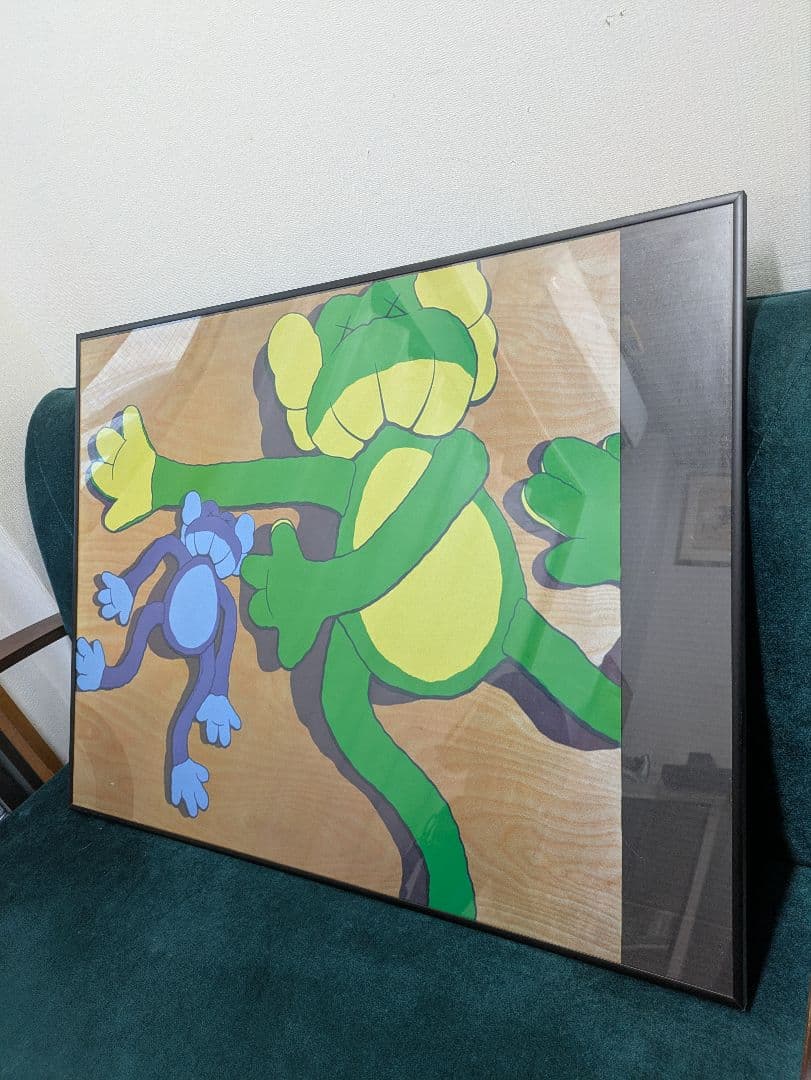 【レア】ORIGINAL FAKE KAWS カウズ ポスター ベアブリック