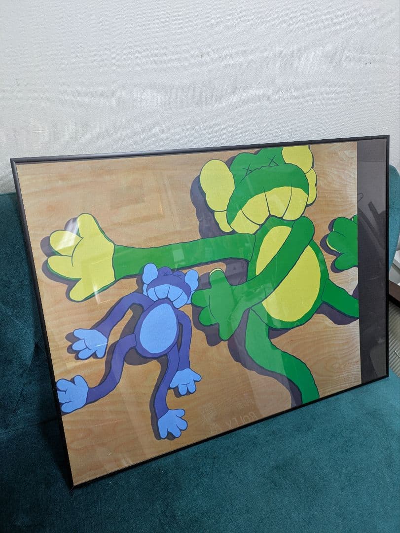 【レア】ORIGINAL FAKE KAWS カウズ ポスター ベアブリック