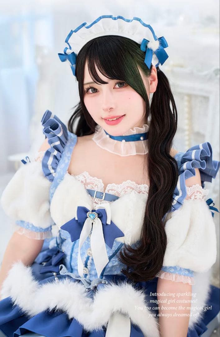 【Mumei着用】-魔法少女-もこもこチャームハートオリジナルコスプレ7点セット