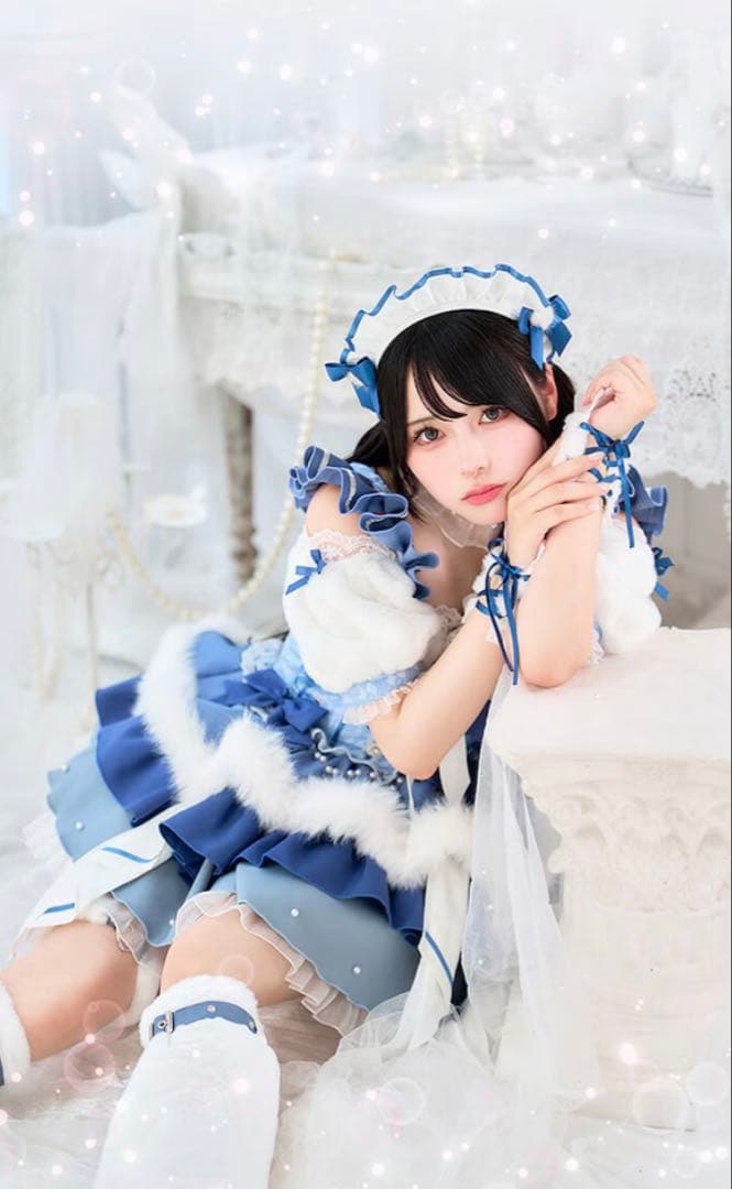 【Mumei着用】-魔法少女-もこもこチャームハートオリジナルコスプレ7点セット