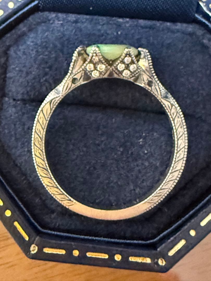 hum 半人前　シルバーリング　ダイヤ　オパール 12号　代官山蔦屋書店にて購入