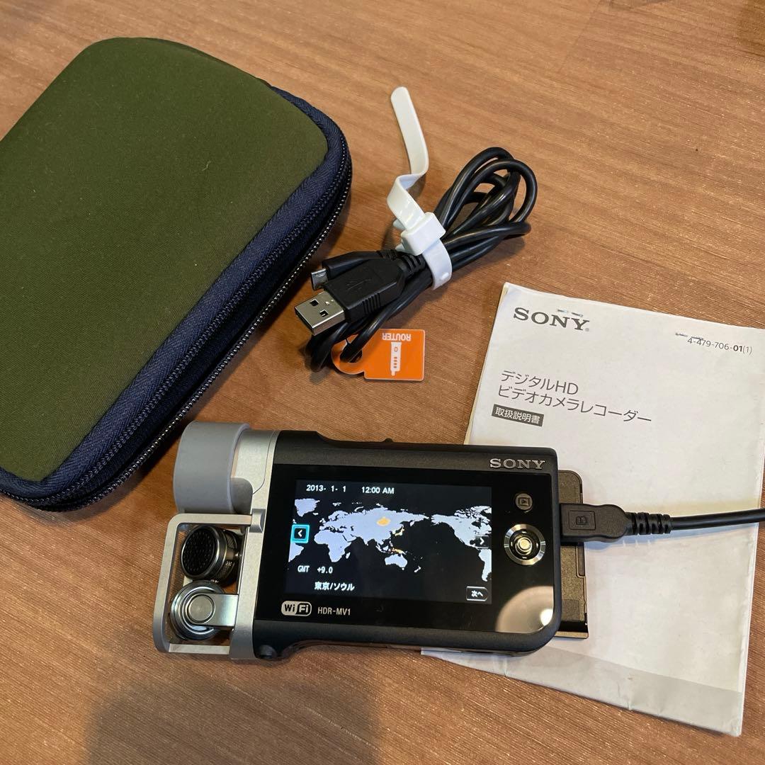 【美品】SONY HDR-MV1 ビデオカメラ本体 ケース付き