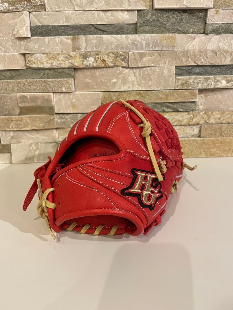 Hi-Gold ナチュラルフィール 少年軟式グローブ レッド