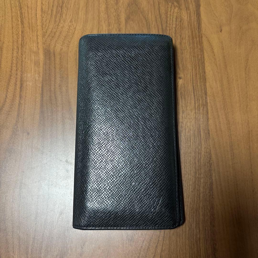 てつ　ルイヴィトン　長財布　ブラック