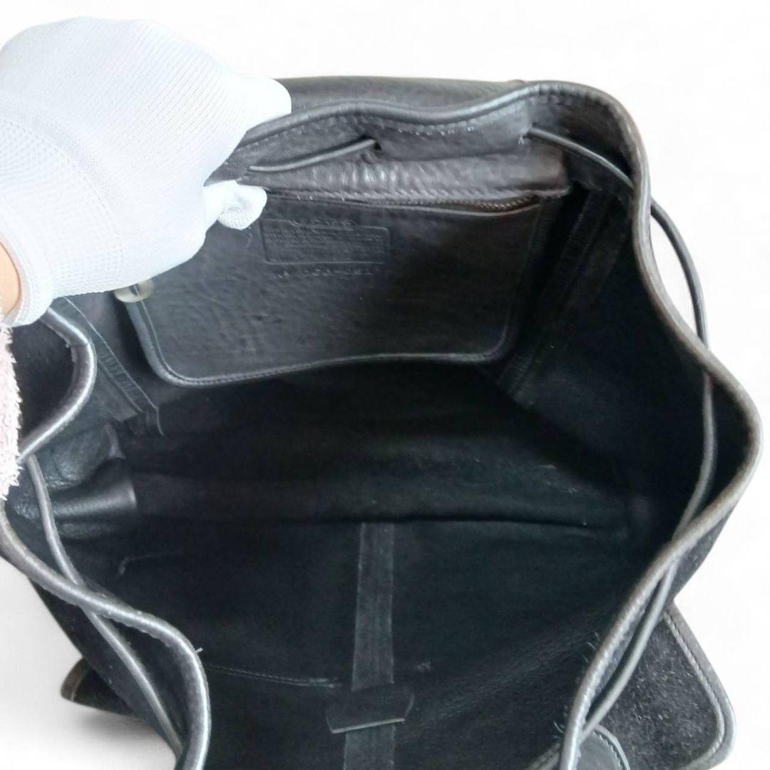 COACH オールドコーチ レザーリュック 黒 0517 ヴィンテージ