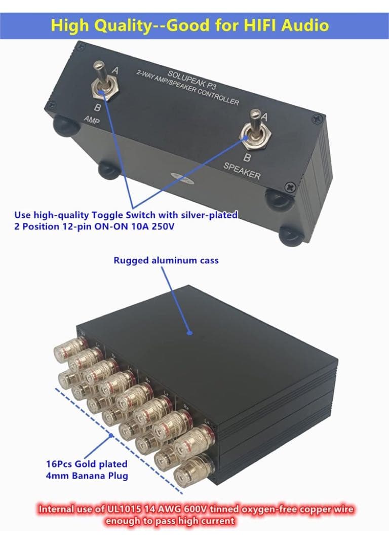 スピーカー・アンプセレクター　SOLUPEAK P3