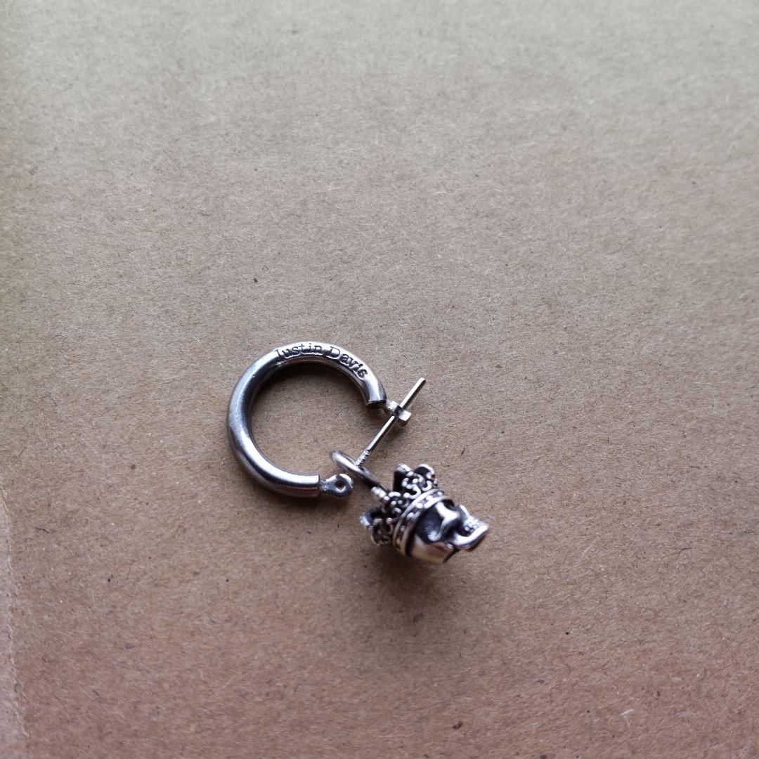 ジャスティンデイビス　ピアス Justin Davis スカル ドクロ フープ