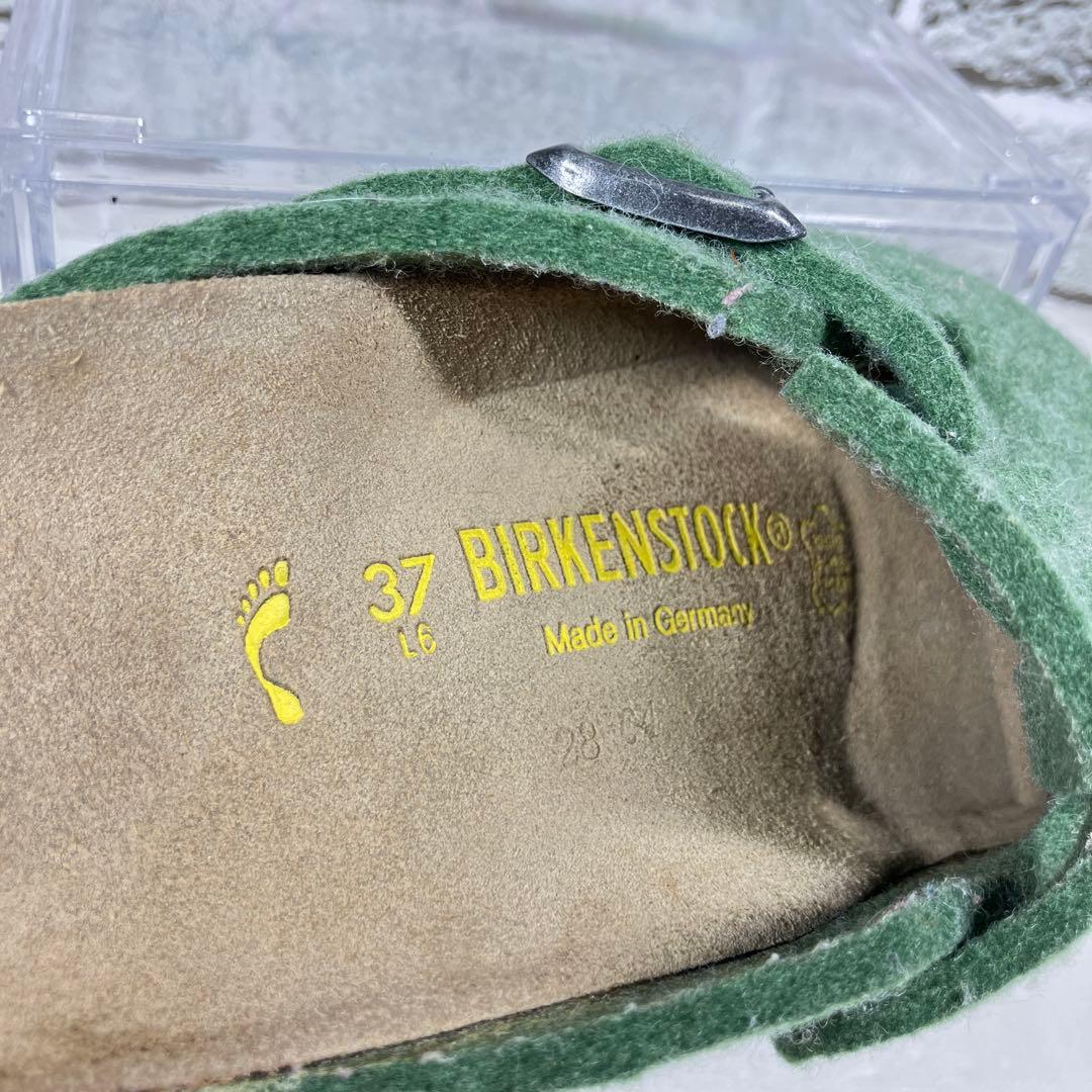 【希少カラー】ビルケンシュトック ボストン フェルト サンダル グリーン 37