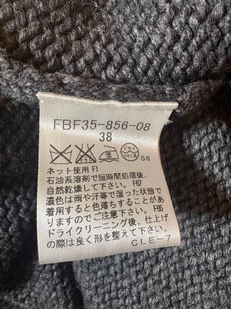 【バーバリーブルーレーベル】グレータートルネック　半袖ニット　ワンピース　38