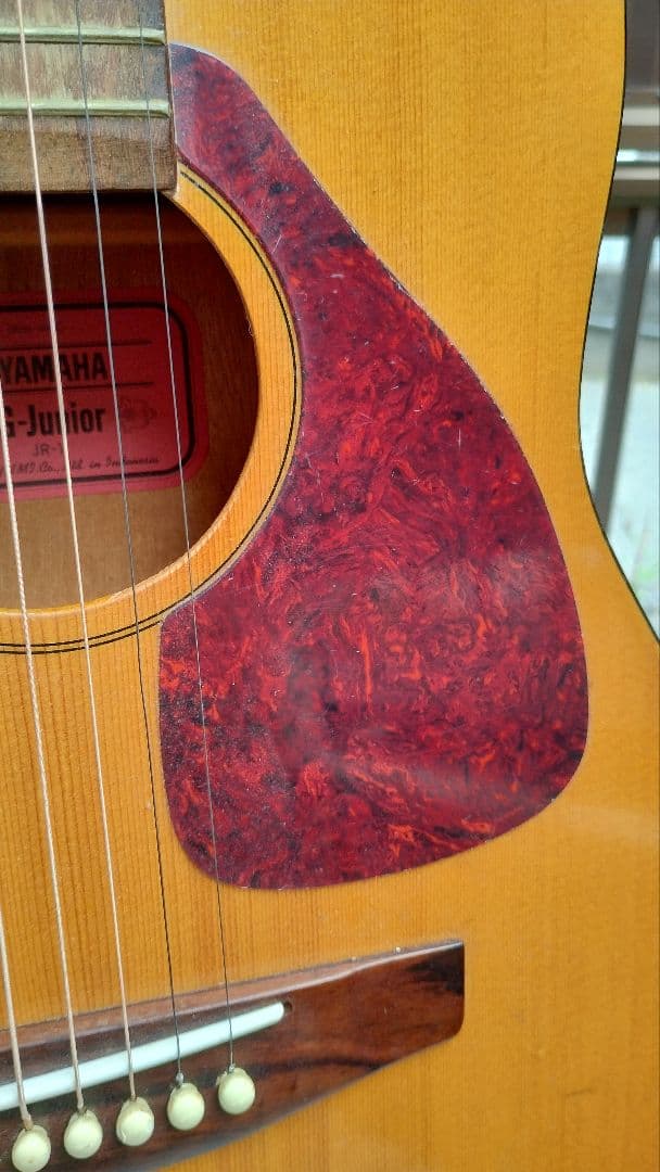 YAMAHA FG-junior 赤ラベル コンタクトピックアップ付エレアコ