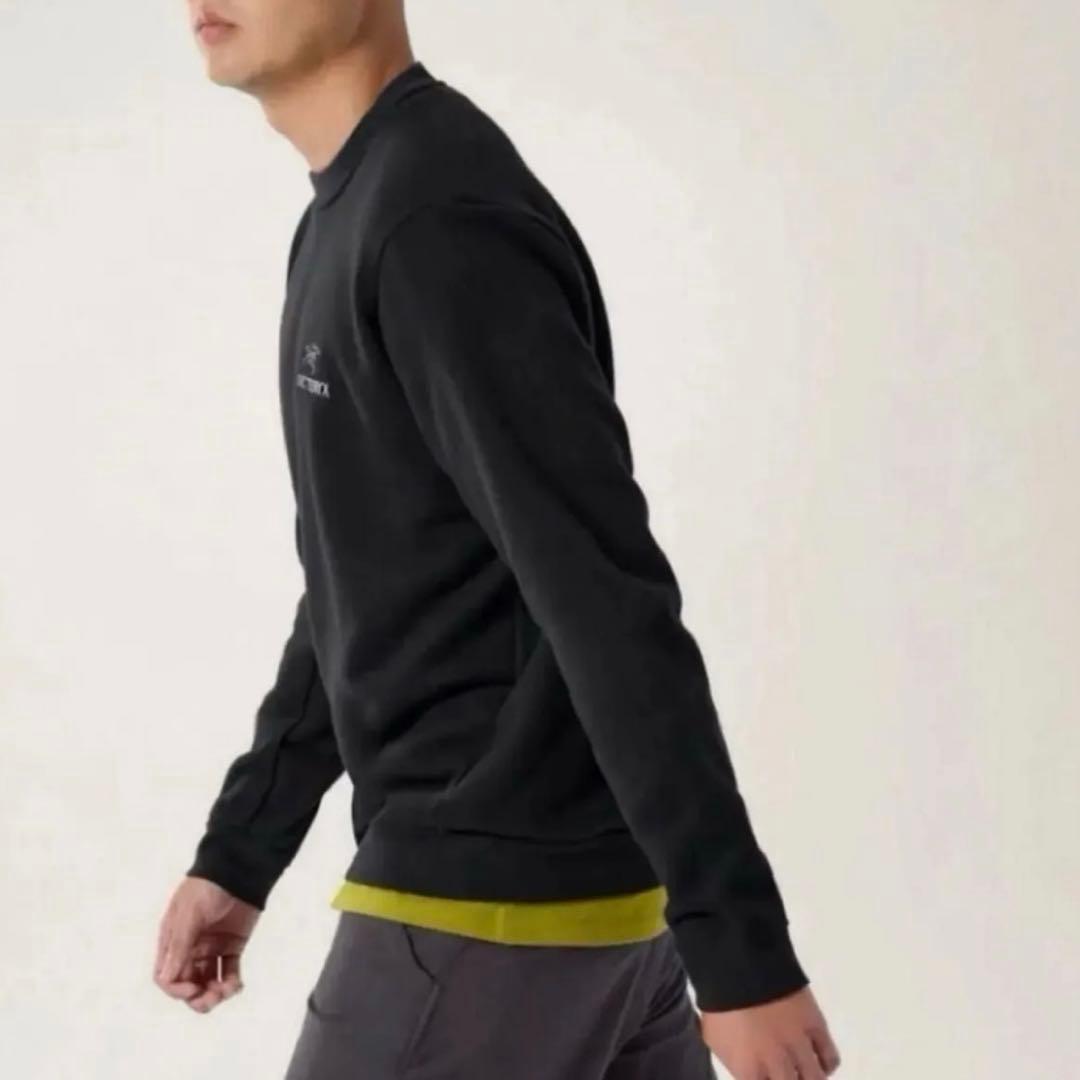 ARC'TERYX アークテリクス エンブレム フリースクルー トレーナー黒