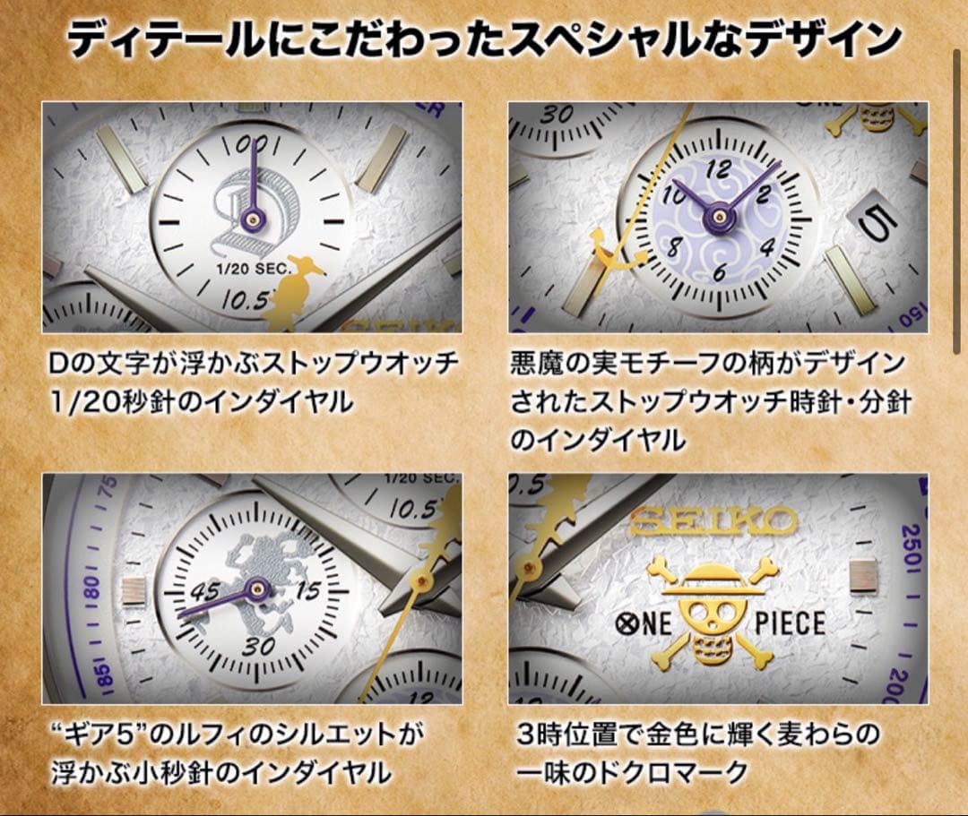 そ*休様 SEIKO モンキー・D・ルフィ ギア5 エディション