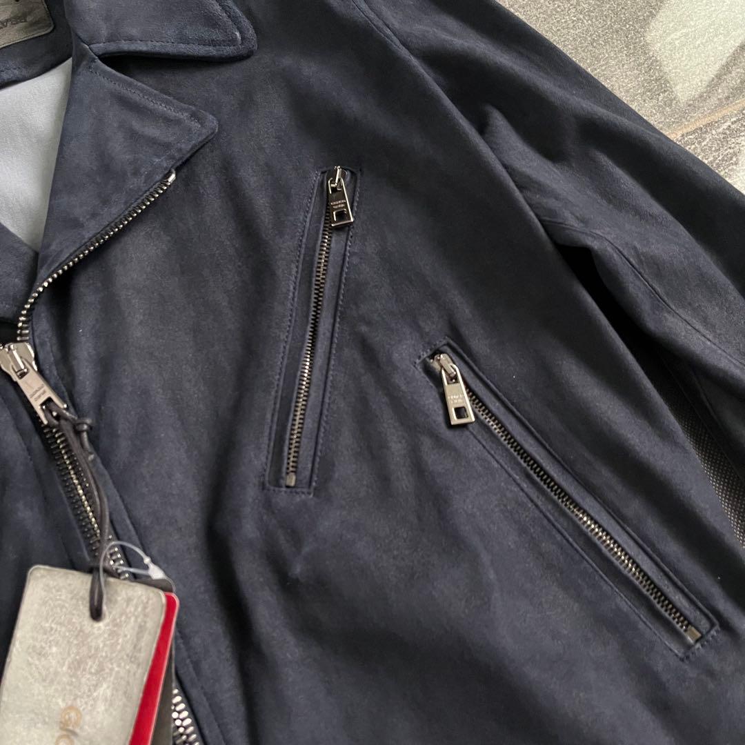 GIORGIO BRATO スエードライダース　ネイビー