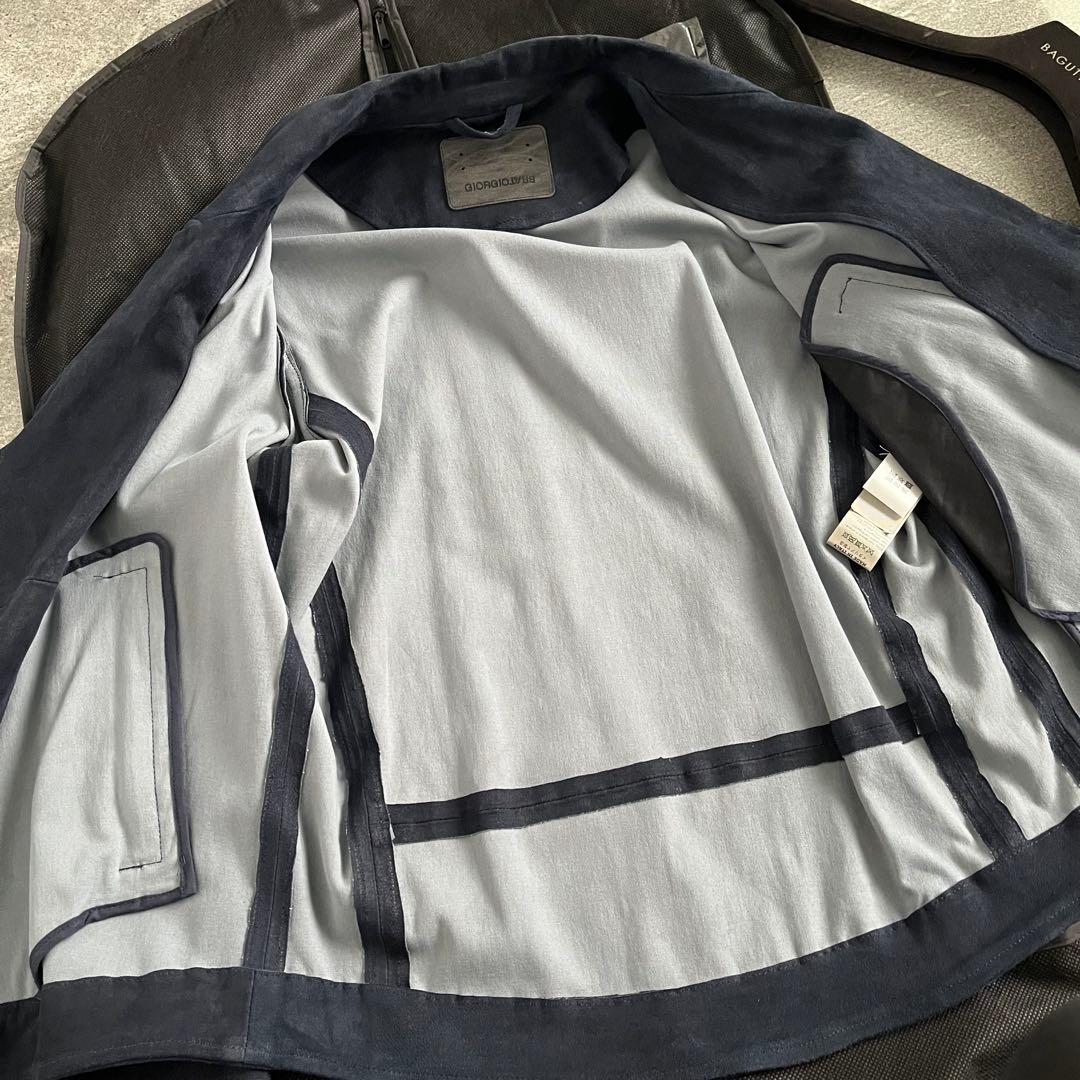 GIORGIO BRATO スエードライダース　ネイビー