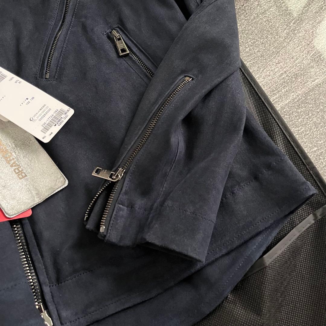 GIORGIO BRATO スエードライダース　ネイビー