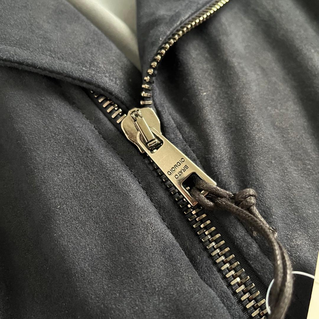 GIORGIO BRATO スエードライダース　ネイビー