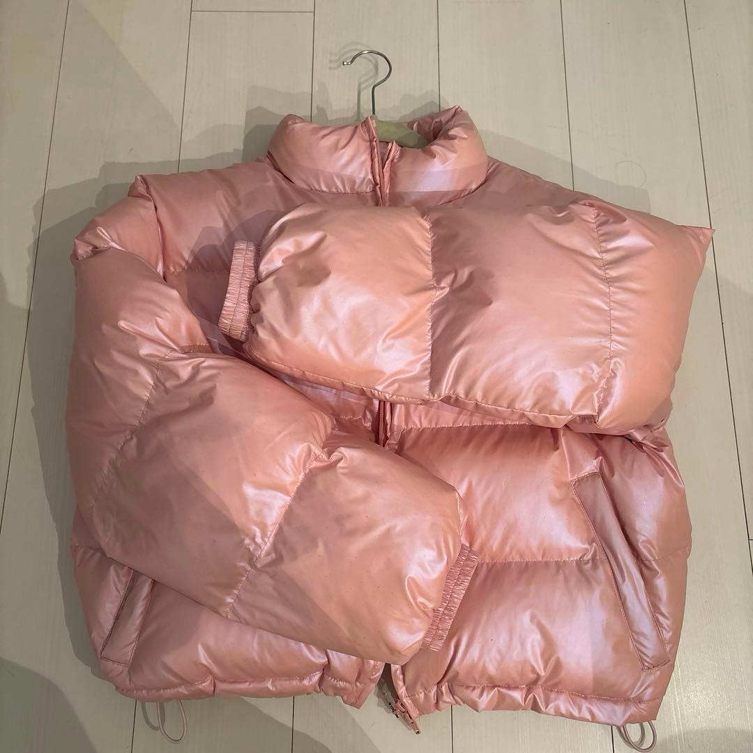9090 レディースダウン　ピンク